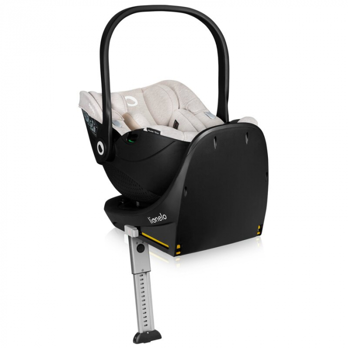 Scoica auto, Lionelo, Moxie, i-Size, Include baza rotativa 360 cu picior de fixare, 40-87 cm, Tetiera reglabila, intarita cu spuma de memorie, Carcasa ventilata, Din bambus, Protectie avansata, Confor [18]