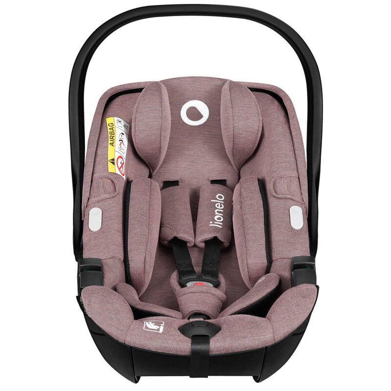 Scoica auto, Lionelo, Moxie, i-Size, Include baza rotativa 360 cu picior de fixare, 40-87 cm, Tetiera reglabila, intarita cu spuma de memorie, Carcasa ventilata, Din bambus, Protectie avansata, Confor [10]