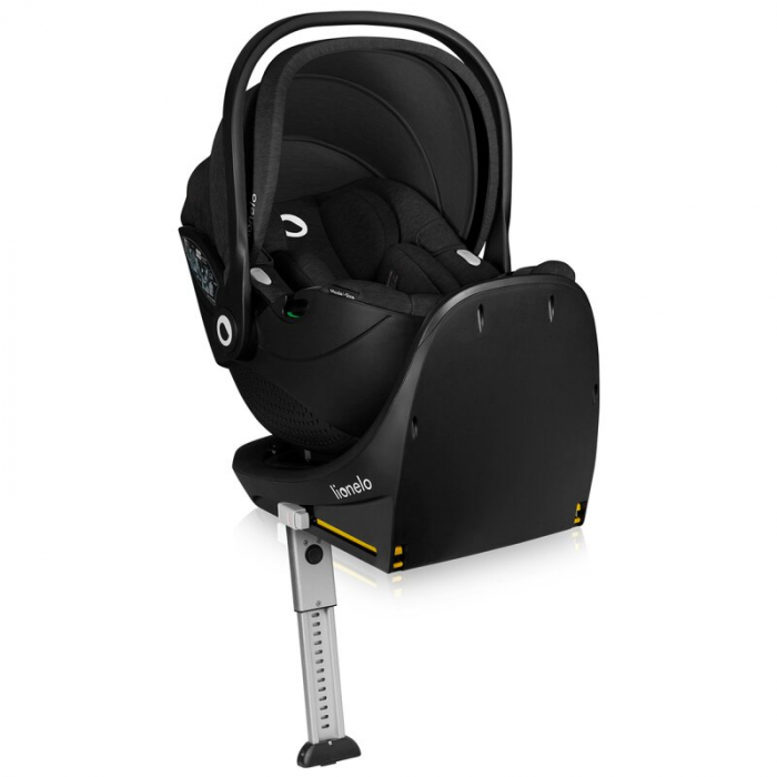 Scoica auto, Lionelo, Moxie, i-Size, Include baza rotativa 360 cu picior de fixare, 40-87 cm, Tetiera reglabila, intarita cu spuma de memorie, Carcasa ventilata, Din bambus, Protectie avansata, Confor [1]