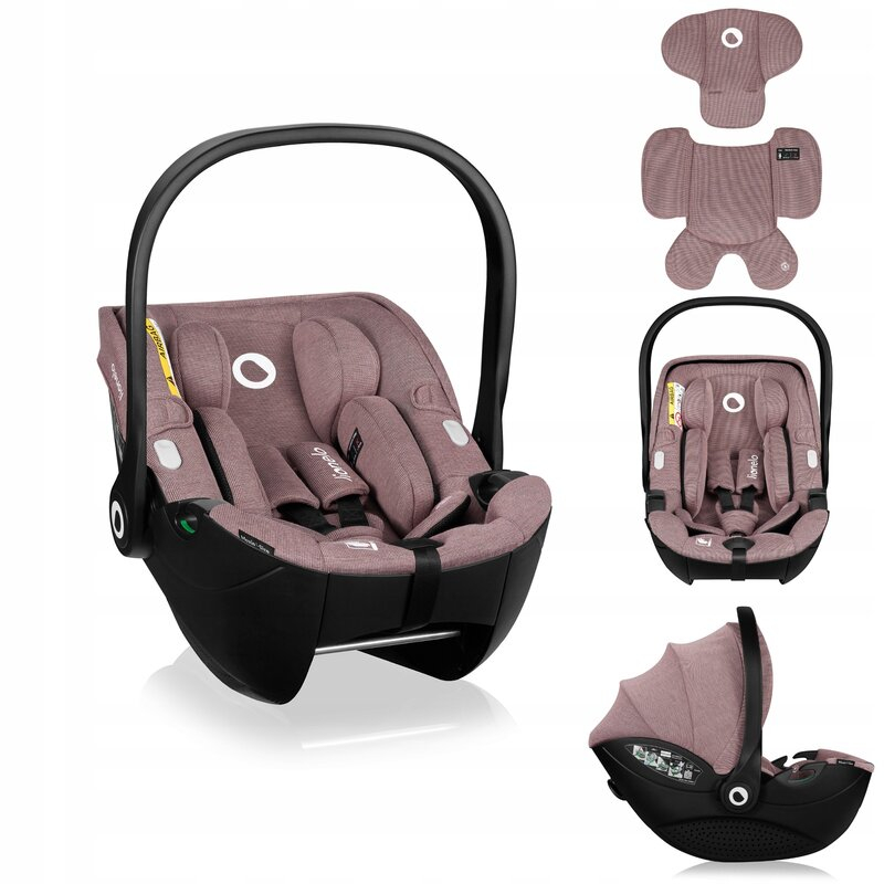 Scoica auto, Lionelo, Moxie, i-Size, Include baza rotativa 360 cu picior de fixare, 40-87 cm, Tetiera reglabila, intarita cu spuma de memorie, Carcasa ventilata, Din bambus, Protectie avansata, Confor [4]