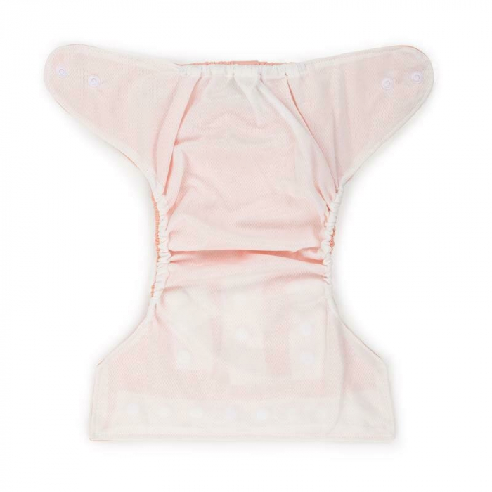 Scutec reutilizabil, Petite&Mars, Universabil, Cleme reglabile pentru a se potrivi cresterii copilului, Moale si delicat, Pentru greutate 3-15 kg, Reduce riscul de iritatie, 0 luni+, Pink [3]