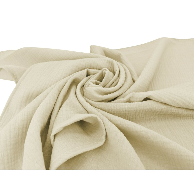 Set 2 museline, MimiNu, Multifunctionale, Din bumbac certificat Oeko Tex Standard 100, Ideale pentru infasat, 80x80 cm, Warm beige and Cream [4]