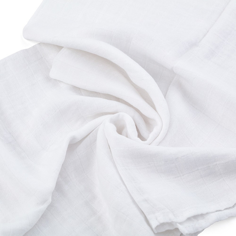 Set 3 scutece, Feedo, Din muselina, Multifunctionale, Din bumbac certificat Oeko-Tex Standard 100, 68x68 cm, 0 luni+, Alb [6]