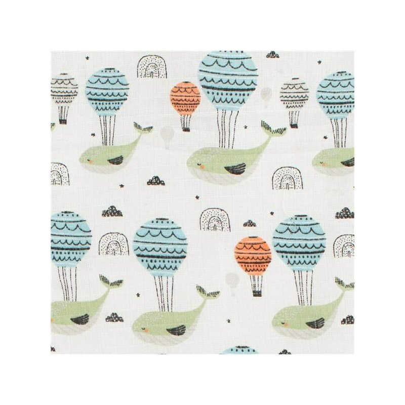 Set 3 scutece, New Baby, Multifunctionale, Din bumbac 100%, Material certificate Oeko Tex Standard 100, 70x80 cm, Multicolor, Boy [5]