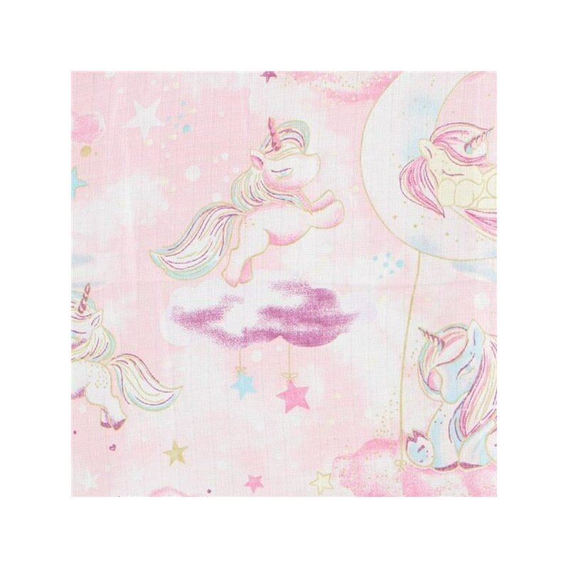 Set 3 scutece, New Baby, Multifunctionale, Din bumbac 100%, Material certificate Oeko Tex Standard 100, 70x80 cm, Multicolor, Girl [6]