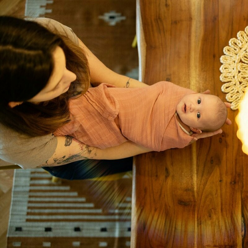 Set 3 scutece, Petite&Mars, Moussy, Din muselina de bambus, Hipoalergenice, 68 x 68 cm, Certificate Oeko Tex Standard 100, Botanic Tones [11]