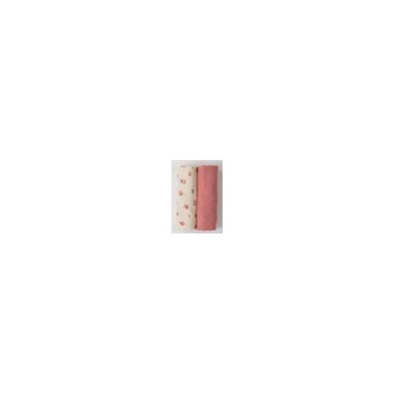Set 4 lavete, Bubaba, Din muselina, Dimensiune 40x40 cm, Pentru spalarea si ingrijirea fetei si a corpului bebelusului dupa masa sau baita, Pink [2]