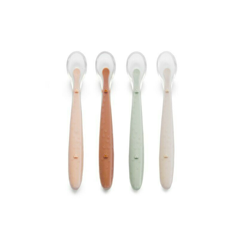 Set 4 lingurite, Jane, Din silicon, 1.2 x 1.5 x 14.7 cm, BPA Free, Sunset [1]