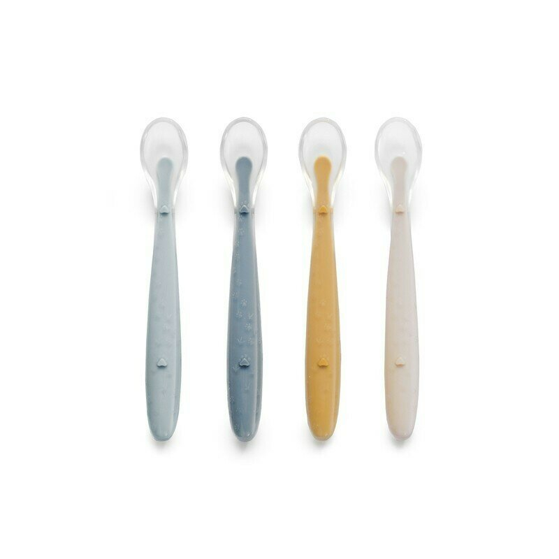 Set 4 lingurite, Jane, Din silicon, 1.2 x 1.5 x 14.7 cm, BPA Free, Tropic [1]