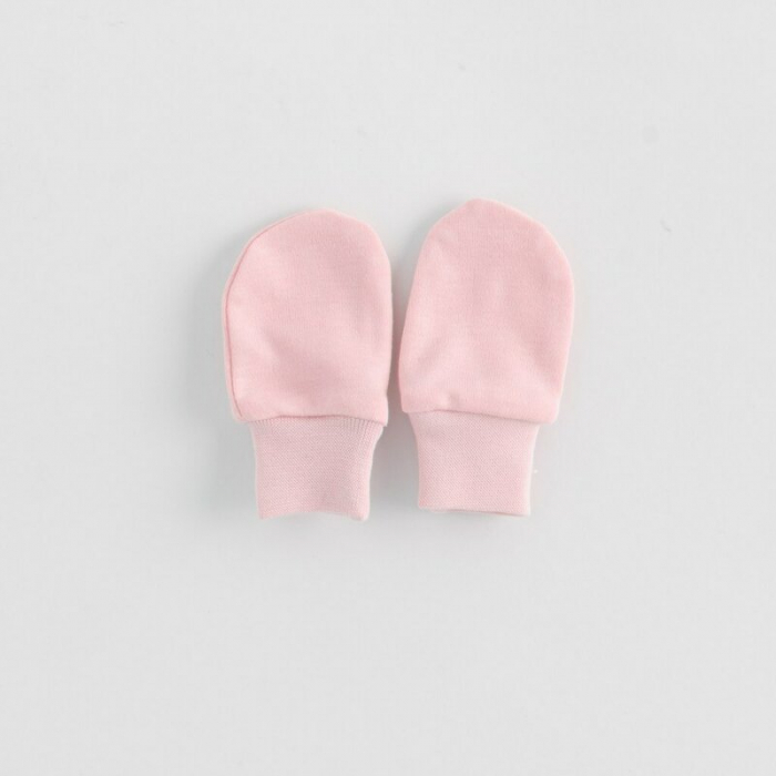 Set 5 piese, New Baby, Include Salopeta fara maneci, jacheta, body cu maneca lunga, caciulita, manusi, Marime 56, Din bumbac 100%, Classic Pink [7]