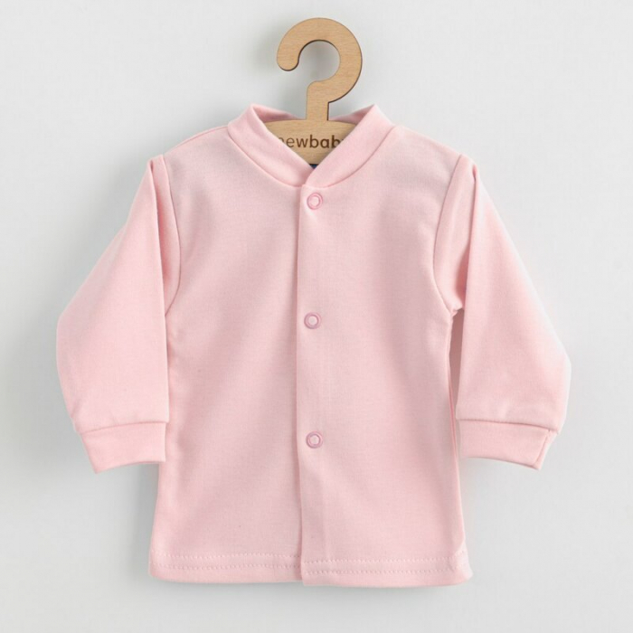 Set 5 piese, New Baby, Include Salopeta fara maneci, jacheta, body cu maneca lunga, caciulita, manusi, Marime 56, Din bumbac 100%, Classic Pink [5]