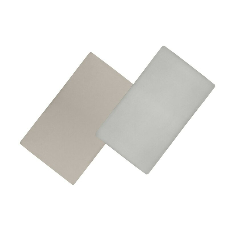 Set cearceafuri cu elastic, Lionelo, Pentru patuturi 120 x 60 cm, Pentru saltele de max. 10 cm inaltime, Din bambus, Usor de spalat, 30 grade, Fara calcare, Ecologic, Alb/Bej [1]