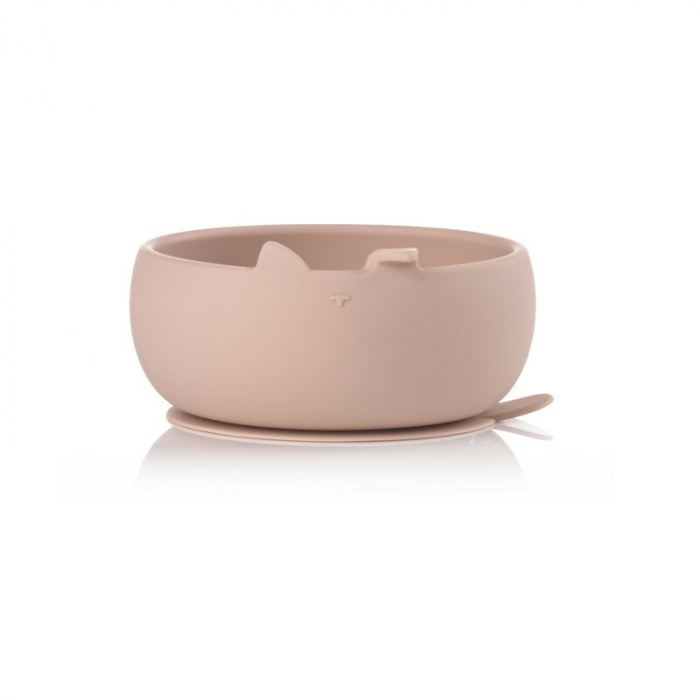 Set complet de masa, Jane, Din silicon, Cu 4 piese, Farfurie, Bol, Lingurita si pahar, BPA free, Pale [5]