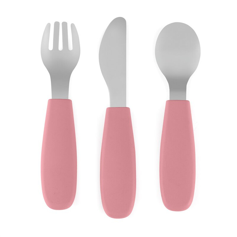 Set complet tacamuri, Petite&Mars, Take&Match, Din silicon si otel inoxidabil, Fara BPA, 12 luni+, Roz [1]