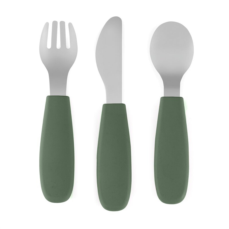 Set complet tacamuri, Petite&Mars, Take&Match, Din silicon si otel inoxidabil, Fara BPA, 12 luni+, Verde [1]