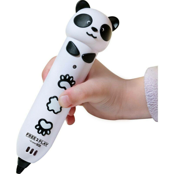 Set Creion 3D si Filament colorat de 20 m, Free2Play, Panda [2]