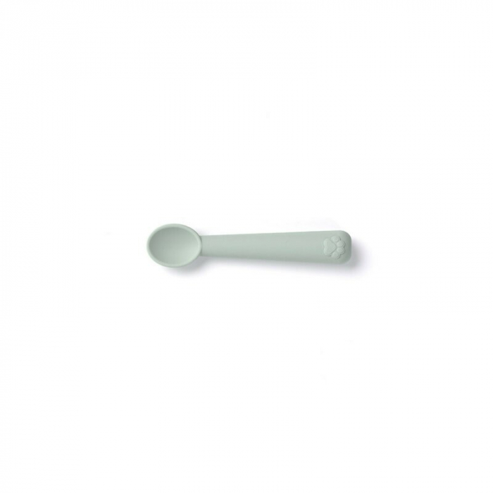 Set de masa, Jane, Din silicon, 2 piese, Cu bol si lingurita, BPA Free, Mint [4]