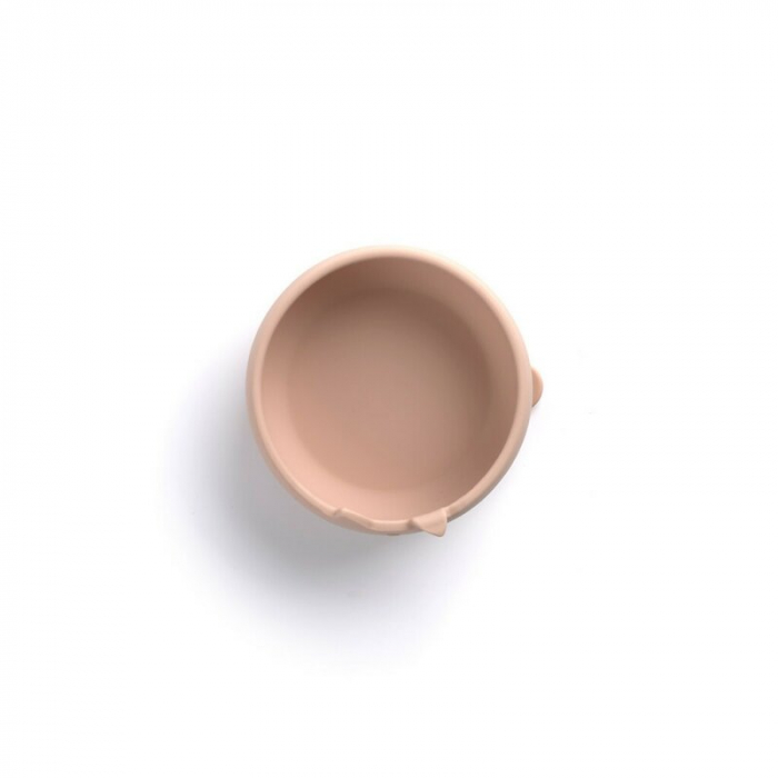 Set de masa, Jane, Din silicon, 2 piese, Cu bol si lingurita, BPA Free, Pale [3]