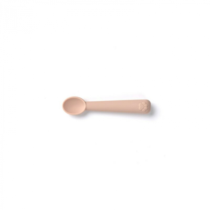 Set de masa, Jane, Din silicon, 2 piese, Cu bol si lingurita, BPA Free, Pale [4]