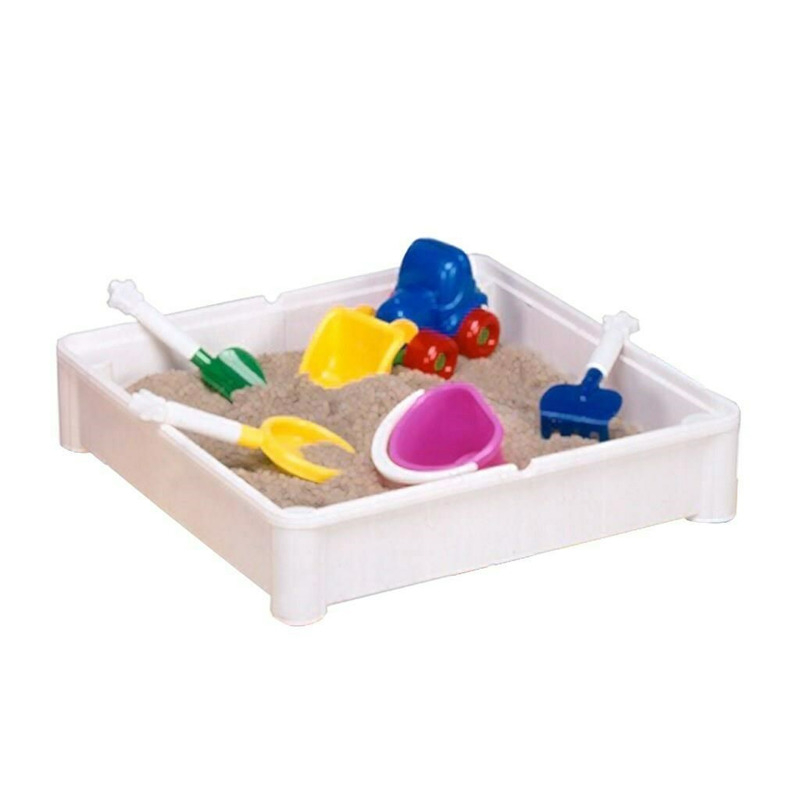 Set masuta si doua scaune, New Baby, Pentru copii, Grey and White, Cu parte detasabila si reversibila, Partea reversibila pentru Lego Duplo [7]