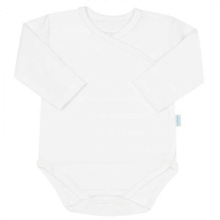 Set pentru bebe, New Baby, I AM, 7 piese, Cu botosei, jacheta maneca lunga, caciulita, body cu maneca lunga, pantalonasi si salopeta cu botosei si manusi, 100% bumbac, Marime 56, 0-3 luni, White [7]