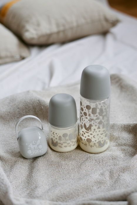 Set Suavinex biberon 150 ml + 270 ml + suzetă + lănțișor suzetă Fox [8]