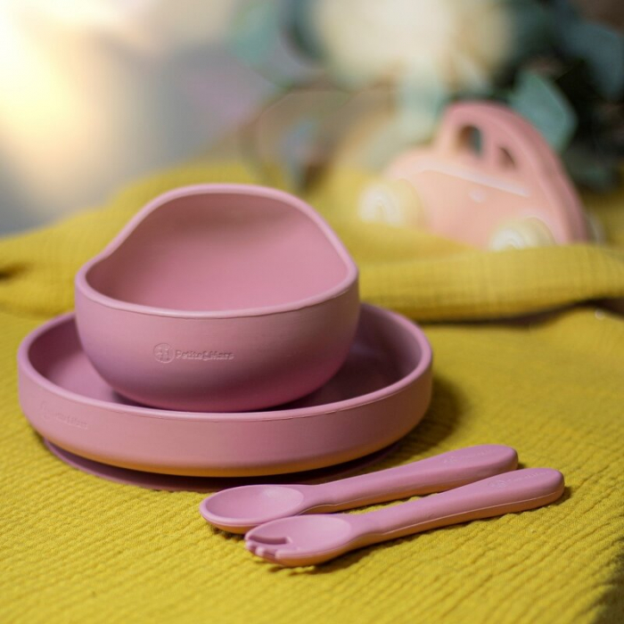 Set tacamuri, Petite&Mars, Take&Match, Din silicon, Fara BPA 6 luni+, Roz [4]