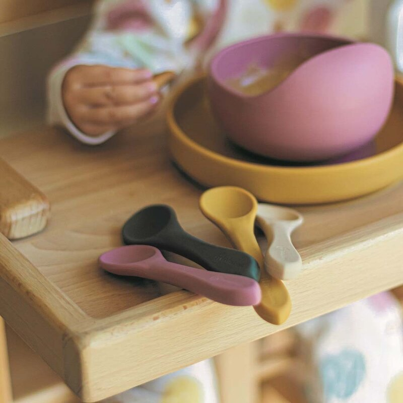 Set tacamuri, Petite&Mars, Take&Match, Din silicon, Fara BPA 6 luni+, Verde inchis [6]