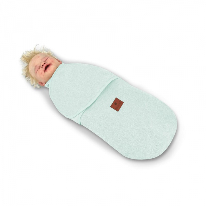 Sistem de infasare, MimiNu, Pentru bebe, 0 - 3 luni, Din tesatura thermofrotte, Cold Mint [3]