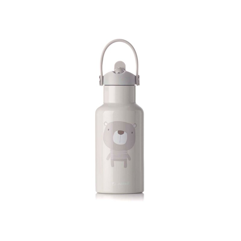 Sticla termos lichide, Jane, Din otel inoxidabil, Cu mentinere de temperatura de pana la 12 ore, 350 ml, Bpa Free, Conform cu EN 1186:2022EN 12546-1:2000UNE EN 14372:2005, Sand [1]