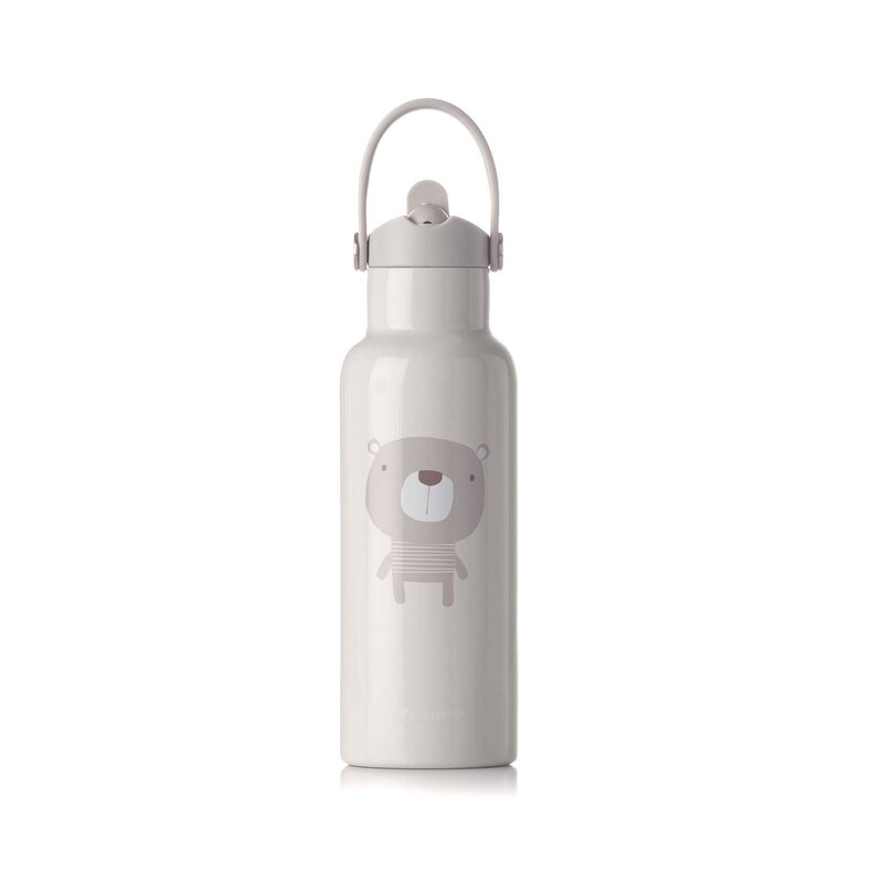 Sticla termos lichide, Jane, Din otel inoxidabil, Cu mentinere de temperatura de pana la 12 ore, 500 ml, Bpa Free, Conform cu EN 1186:2022EN 12546-1:2000UNE EN 14372:2005, Sand [1]