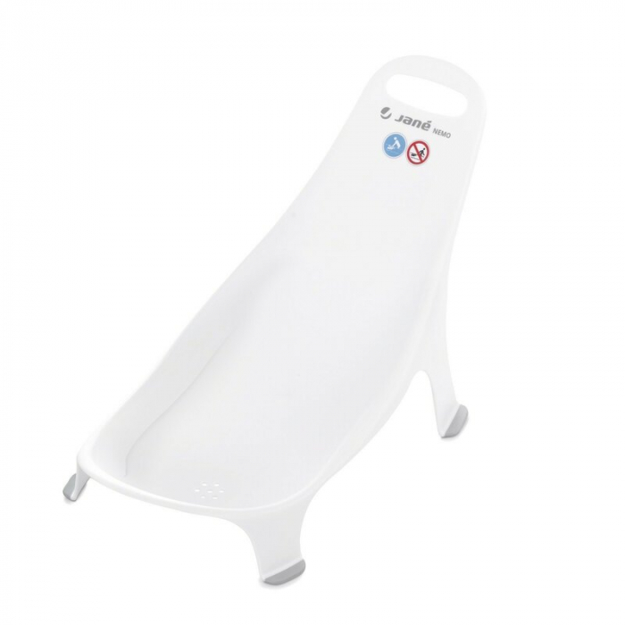 Suport pentru baie ergonomic, Jane, Nemo, De la nastere, Cu maner, Conform cu standardul european de siguranta EN 17022:2018, White [2]