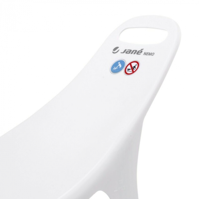 Suport pentru baie ergonomic, Jane, Nemo, De la nastere, Cu maner, Conform cu standardul european de siguranta EN 17022:2018, White [4]
