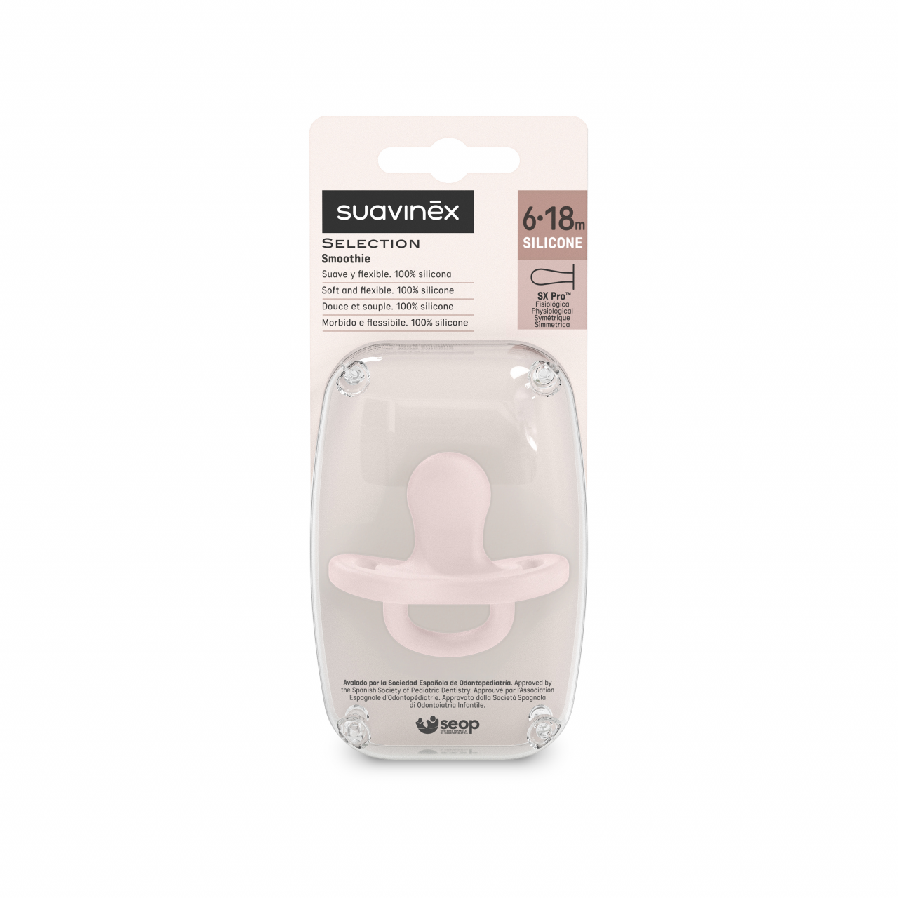 Suzetă fiziologică din silicon Suavinex SX Pro Colour Essence 6-18 luni [3]