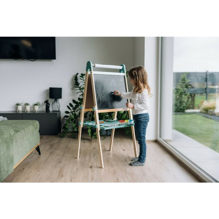 Tablita magnetica, Free2Play, 2 in 1, Cu litere si cifre , Din lemn, Conform cu standardul european de securitate EN71/123, 3 ani+, Multicolor [13]