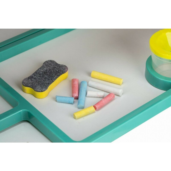 Tablita magnetica, Free2Play, 2 in 1, Cu litere si cifre , Din lemn, Conform cu standardul european de securitate EN71/123, 3 ani+, Multicolor [16]