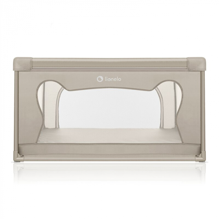 Tarc de joaca copii, Lionelo, Willow, 127 x 187 cm, Pliere compacta, Include geanta de transport, Din plasa, Cu doua intrari laterale si fermoar, Cu ventuze pentru stabilitate, Conform cu EN 12227:201 [10]