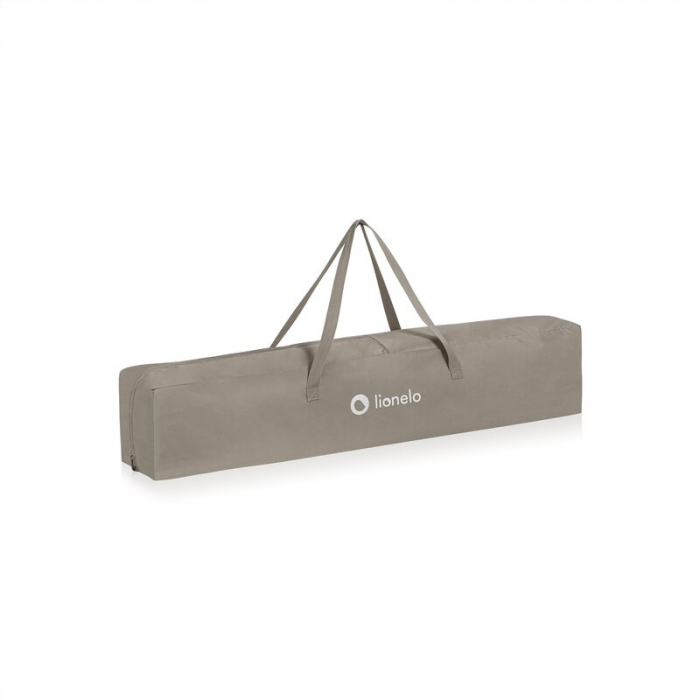 Tarc de joaca copii, Lionelo, Willow, 127 x 187 cm, Pliere compacta, Include geanta de transport, Din plasa, Cu doua intrari laterale si fermoar, Cu ventuze pentru stabilitate, Conform cu EN 12227:201 [13]