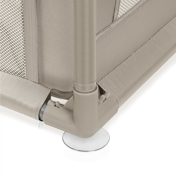 Tarc de joaca copii, Lionelo, Willow, 127 x 187 cm, Pliere compacta, Include geanta de transport, Din plasa, Cu doua intrari laterale si fermoar, Cu ventuze pentru stabilitate, Conform cu EN 12227:201 [11]