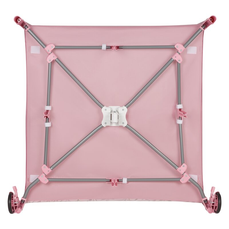 Tarc de joaca, Lionelo, Mille Plus, Pliabil, Include saltea cu densitate T25, 4 jucarii cu velcro, Manere textile, Geanta de transport, Cu roti si inchidere laterala, Pereti din plasa pentru vizibilit [10]