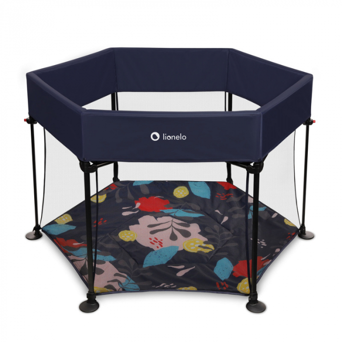 Tarc de joaca, Lionelo, Roel, Pliere ultra-compacta, Conform cu standardul europeane de securitate EN12227, Blue Navy [1]