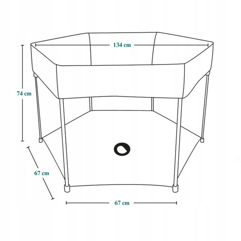 Tarc de joaca, Lionelo, Roel Plus, Pliere ultra-compacta, Sistem LockGuard impotriva plierii accidentale, Geanta de transport inclusa, Conform cu EN 12227:2010, 134x134x74 cm, 6 luni+, Multicolor [8]