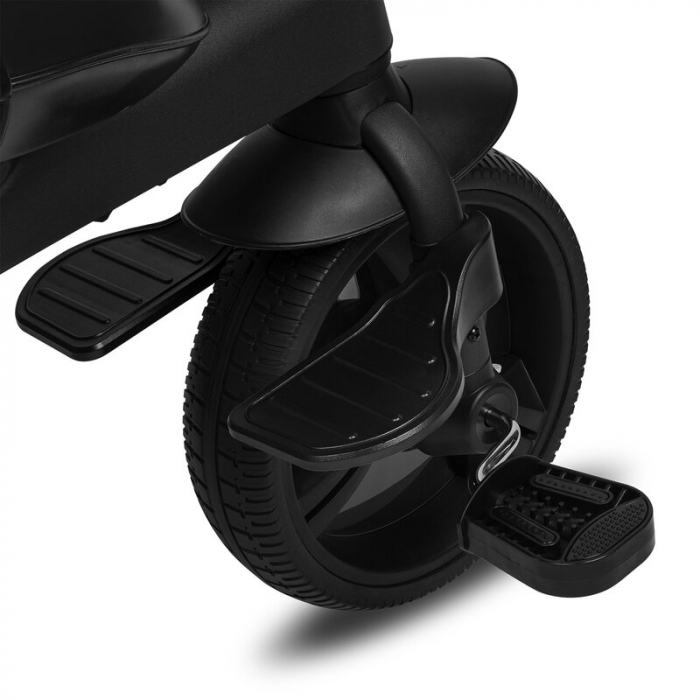 Tricicleta copii, Lionelo Kori, ultra-pliabila si multifunctionala, cu scaun rotativ 360°, control parental, suport pentru picioare si accesorii premium, Verde [11]
