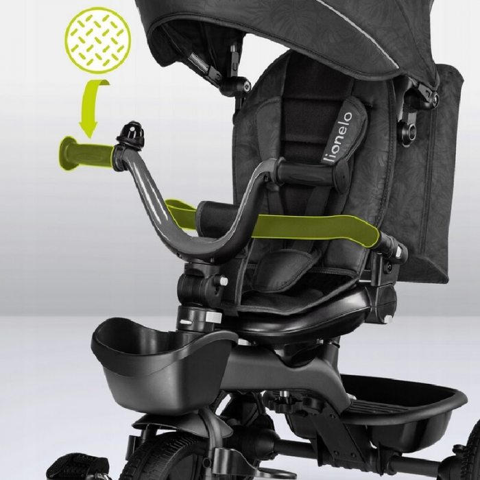 Tricicleta copii, Lionelo, Kori, Ultrapliabila, Multifunctionala, Cu suport de picioare, Control al directiei, Scaun reversibil, Rotire 360 grade, Conform cu standardul european de securitate EN71, Gr [38]