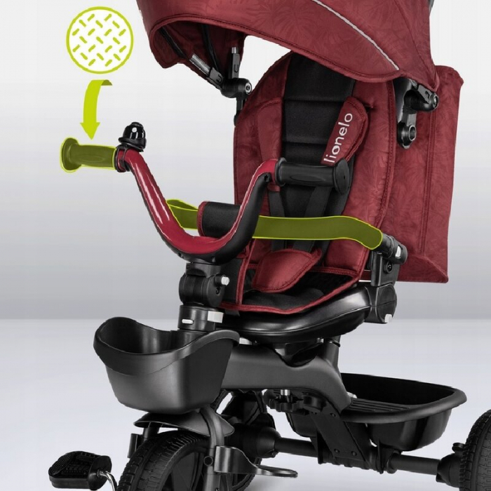Tricicleta copii, Lionelo, Kori, Ultrapliabila, Multifunctionala. Cu suport de picioare, Control al directiei, Scaun reversibil, Rotire 360 grade, Conform cu standardul europeane de securitate EN71, R [37]