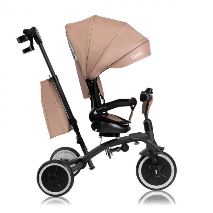 Tricicleta copii, Lionelo, Tris Plus, Ultrapliabila, Multifunctionala, Pana la 25 kg, Inclinare spatar in fata si in spate, Suport picioare, Control al directiei, Scaun reversibil, Rotire 360 grade, C [34]