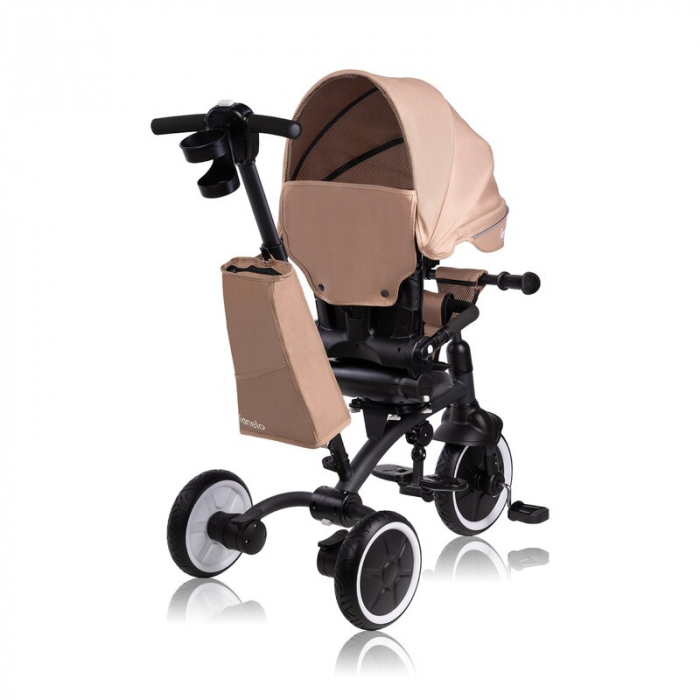 Tricicleta copii, Lionelo, Tris Plus, Ultrapliabila, Multifunctionala, Pana la 25 kg, Inclinare spatar in fata si in spate, Suport picioare, Control al directiei, Scaun reversibil, Rotire 360 grade, C [11]