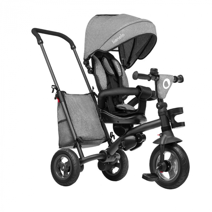 Tricicleta copii, Lionelo, Tris, Ultrapliabila, Multifunctionala, Mecanism de pedalare libera, Suport picioare, Control al directiei, Scaun reversibil, Rotire 360 grade, Conform cu standardul european [8]