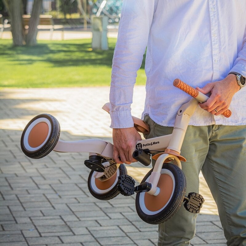 Tricicleta, Petite&Mars, Turbo, Editie limitata, 5 in 1, Multifunctionala, Vehicul de impins, Bicicleta cu/fara pedale, Cu maner de ghidaj, Detasabil, Roti din cauciuc, Pana la 25 kg, 1.5-5 ani, City  [30]