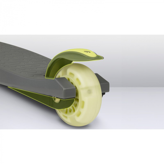 Trotineta, Lionelo, Jessy, Ultrapliabila, Pana la 50 Kg, Cu design ergonomic, Cu lumini LED, 56 x 26 x 67-82 cm, 3 ani+, Verde [18]
